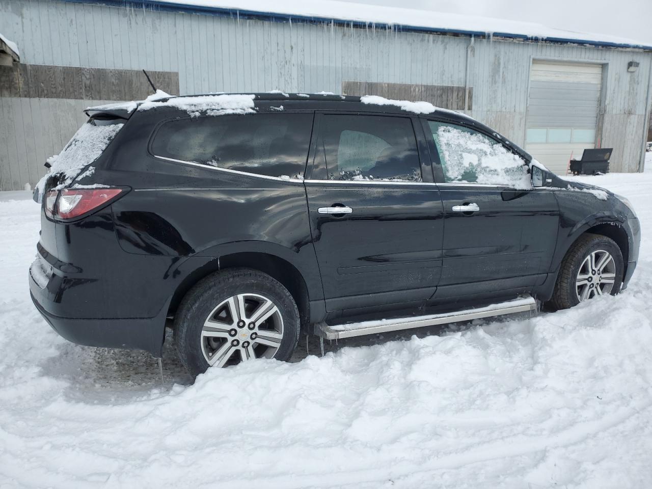 2017 Chevrolet Traverse VIN 1GNKRHKD3HJ148296 Copart auction photo, front end / side damage thumbnail 3