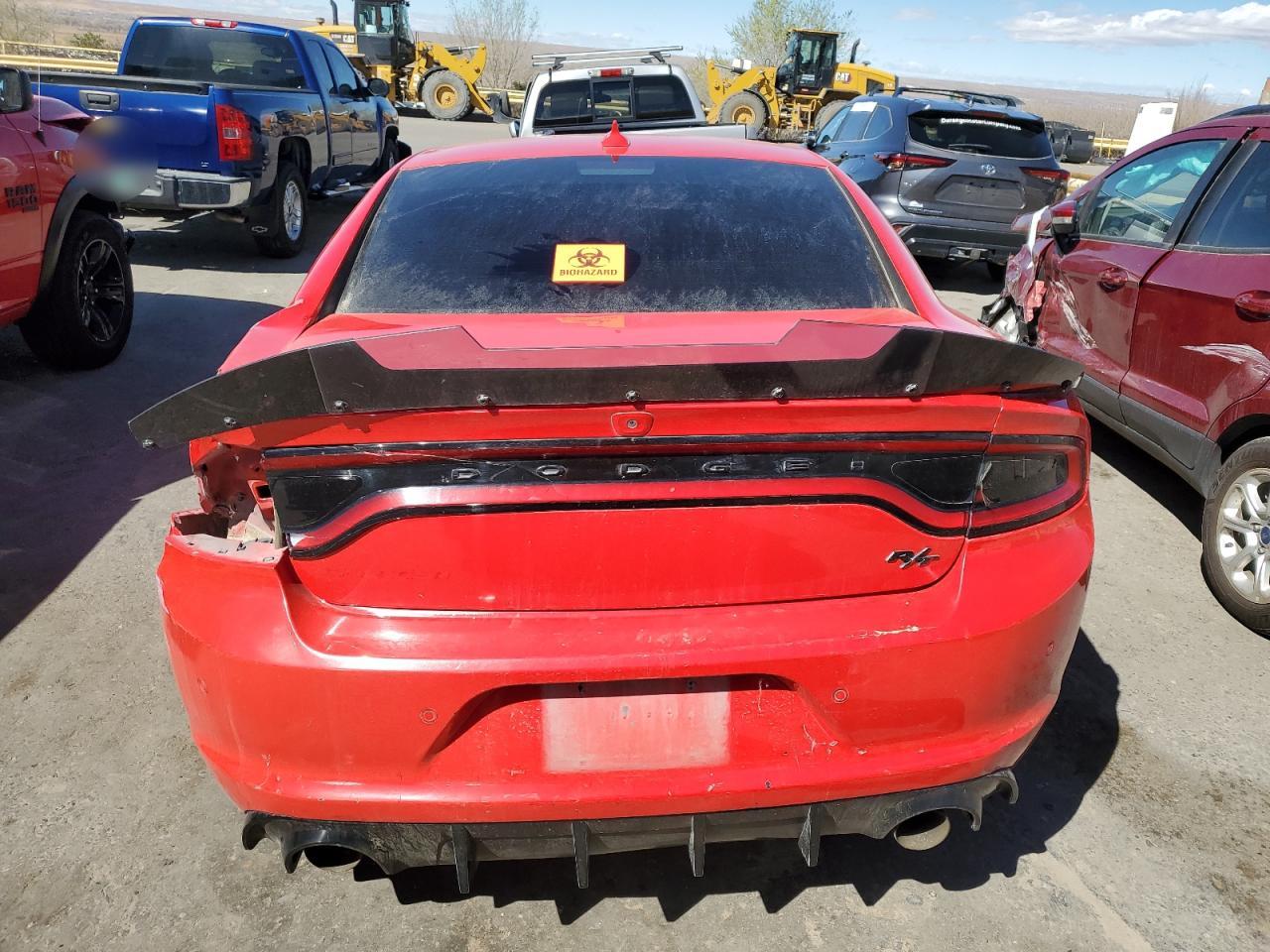2018 Dodge Charger VIN 2C3CDXCT3JH237874 Copart auction photo, front end / rear end damage thumbnail 6