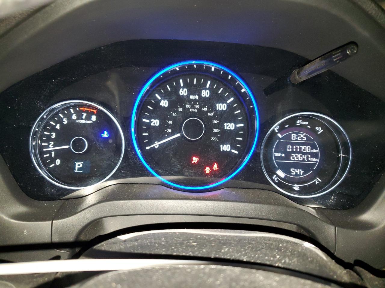 2022 Honda HR-V VIN 3CZRU6H10NM775635 Copart auction photo, side / rear end damage thumbnail 9