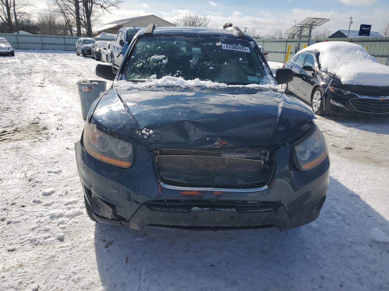 2011 Hyundai Santa Fe VIN 5XYZGDAB4BG079700 Copart auction photo, front end / mechanical damage thumbnail 5