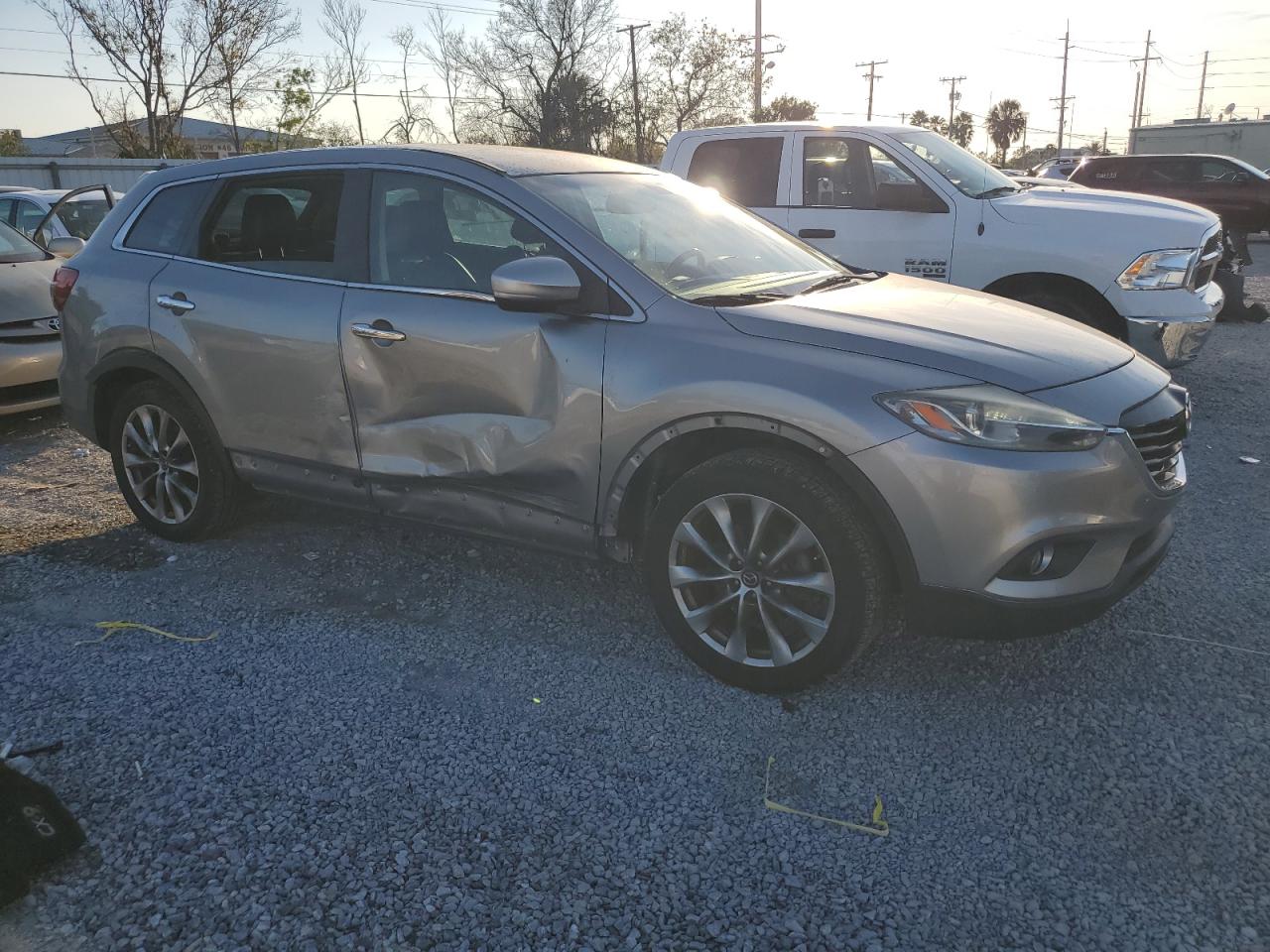 2014 Mazda CX-9 VIN JM3TB2DA5E0440283 Copart auction photo, side damage thumbnail 4