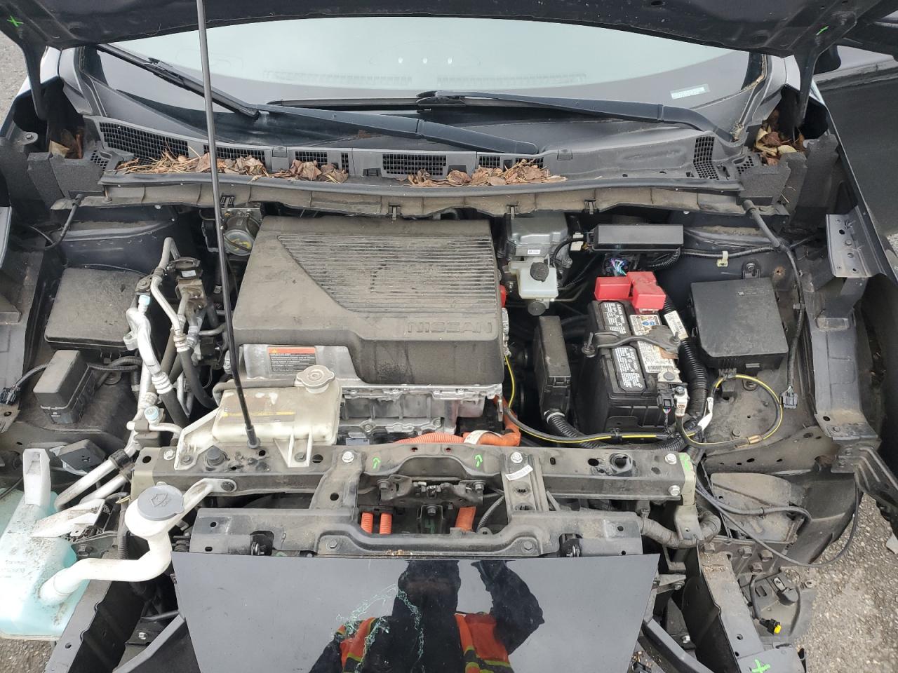 2019 Nissan Leaf VIN 1N4BZ1CP2KC318044 Copart auction photo, front end damage thumbnail 11