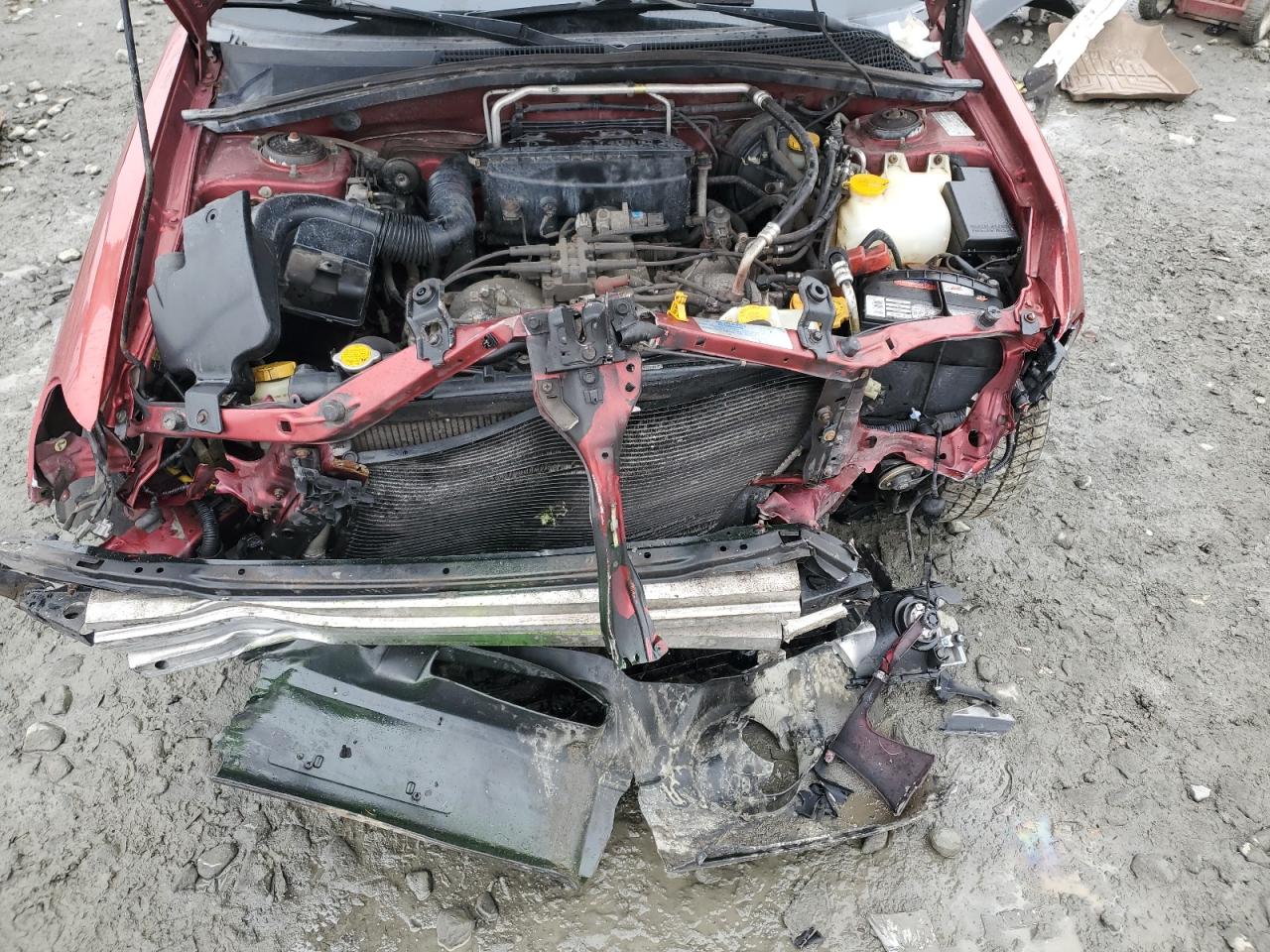 2004 Subaru Forester VIN JF1SG63624H747460 Copart auction photo, front end / rear end damage thumbnail 12