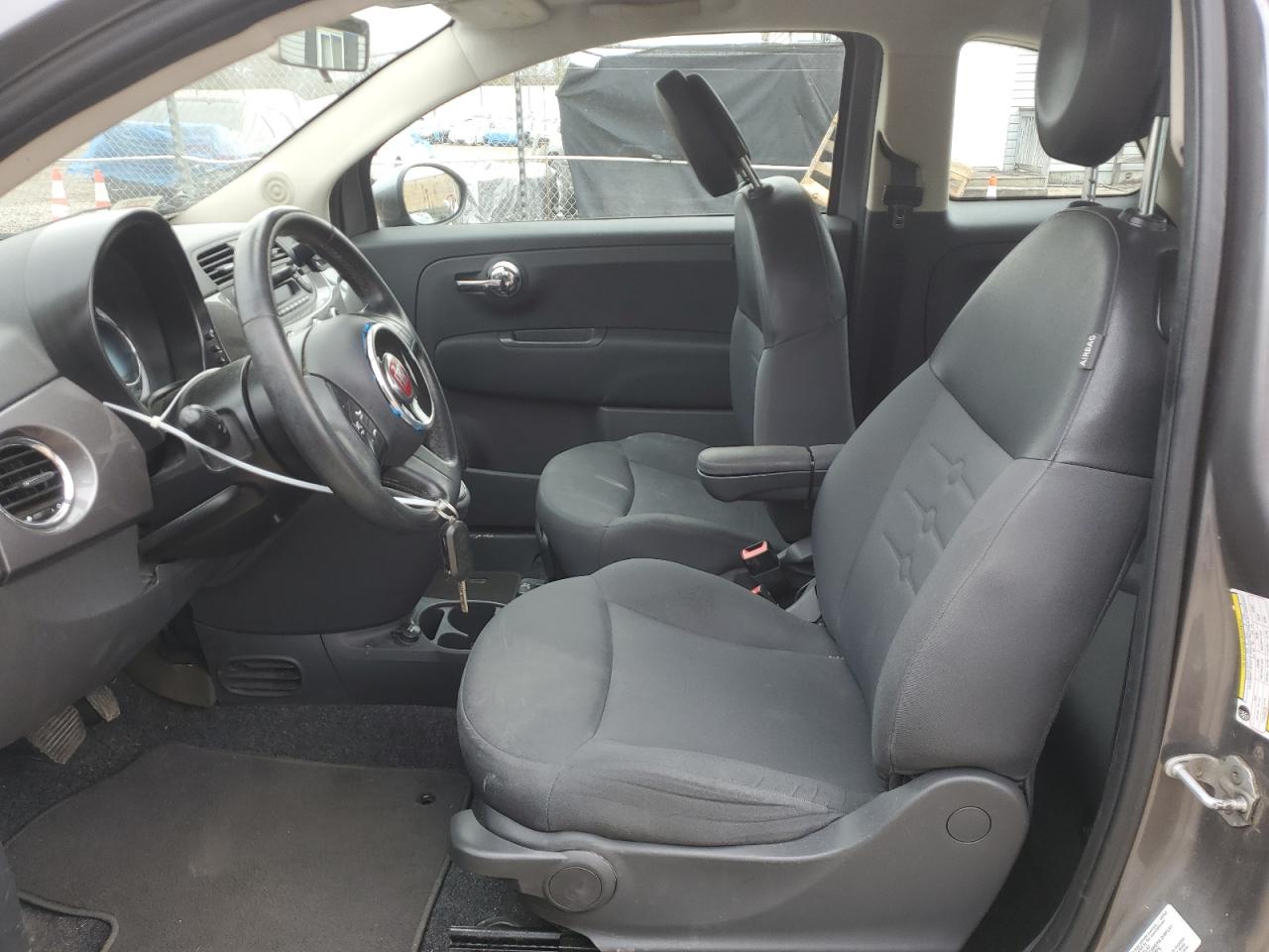 2012 Fiat 500 VIN 3C3CFFDR1CT382851 Copart auction photo, front end / rear end damage thumbnail 7