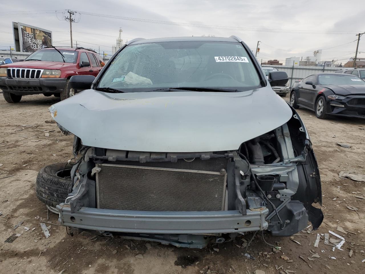2012 Honda CR-V VIN JHLRM4H76CC007237 Copart auction photo, front end / side damage thumbnail 5