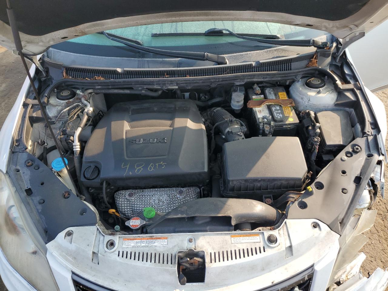 2012 Suzuki Kizashi VIN JS2RF9A88C6100157 Copart auction photo, front end damage thumbnail 12
