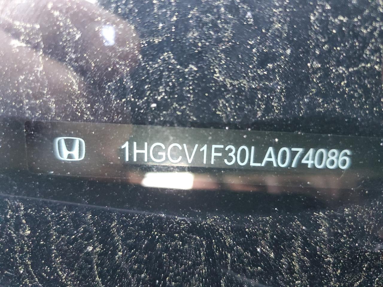 2020 Honda Accord VIN 1HGCV1F30LA074086 Copart auction photo, front end / minor dent/scratches damage thumbnail 12