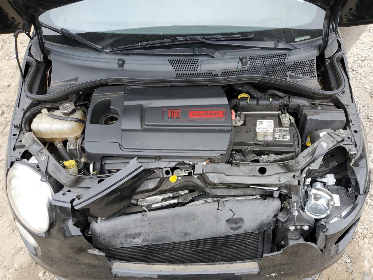 2015 Fiat 500 VIN 3C3CFFBR0FT504171 Copart auction photo, front end damage thumbnail 11