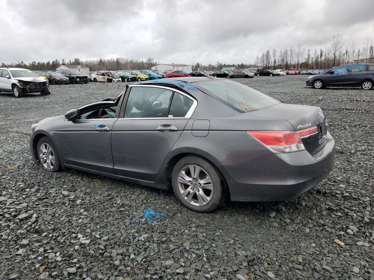 2012 Honda Accord VIN 1HGCP2F68CA802974 Copart auction photo, top/roof / all over damage thumbnail 3