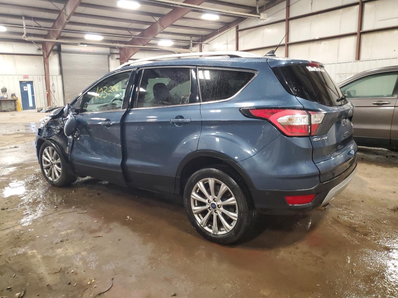 2018 Ford Escape VIN 1FMCU9J92JUB54010 Copart auction photo, side / front end damage thumbnail 2