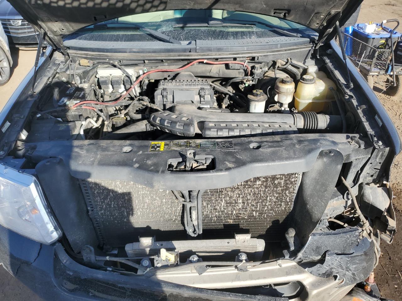2004 Ford F-150 VIN 1FTPW14574KB46057 Copart auction photo, front end / rear end damage thumbnail 11