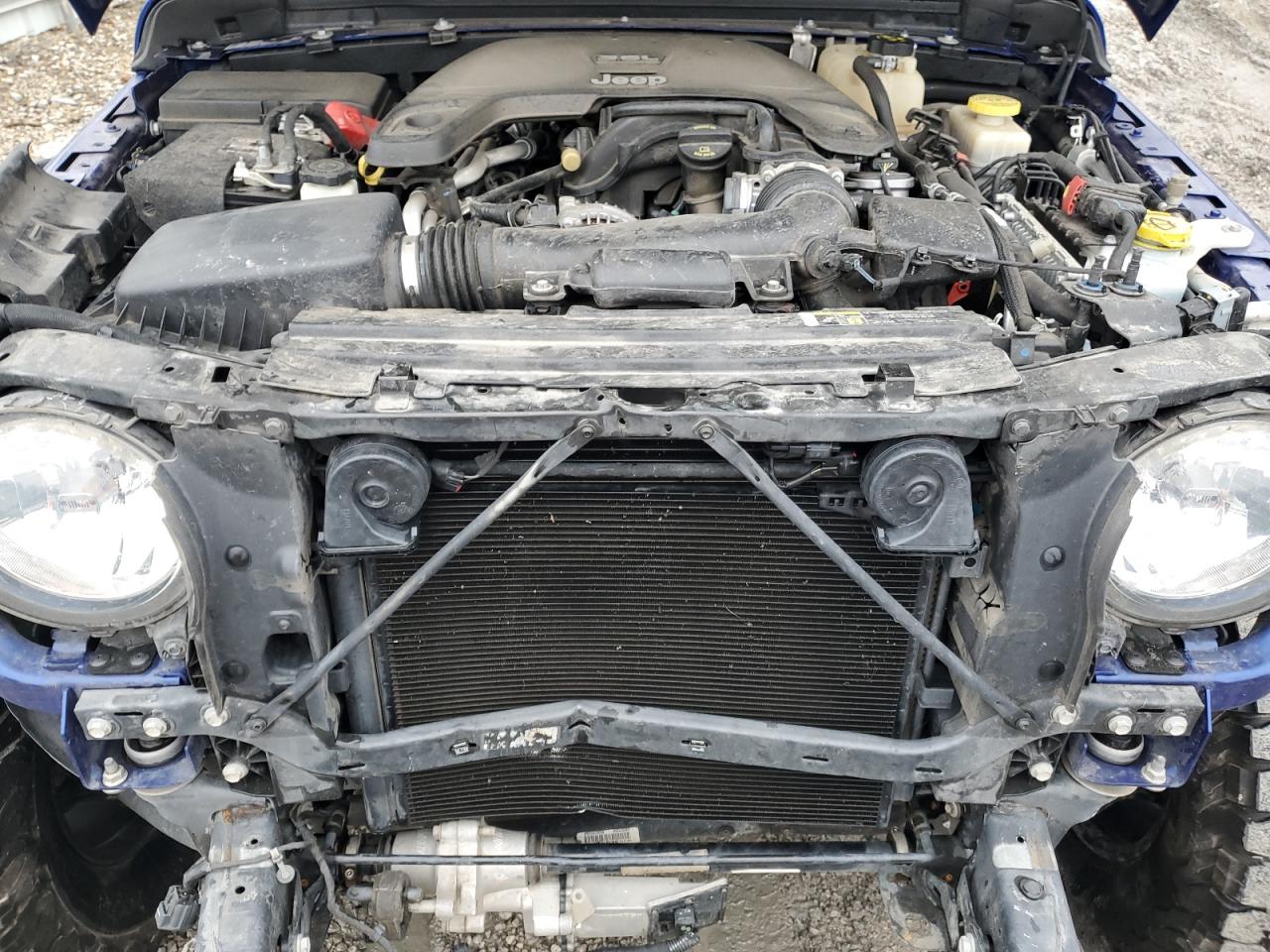2018 Jeep Wrangler VIN 1C4HJXFG3JW307268 Copart auction photo, front end damage thumbnail 12
