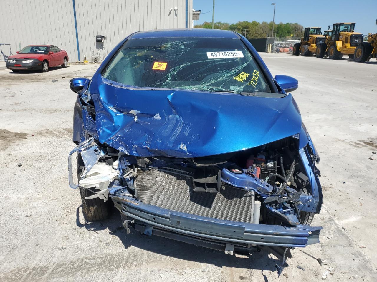 2015 Honda Fit VIN 3HGGK5H56FM723252 Copart auction photo, front end / side damage thumbnail 5