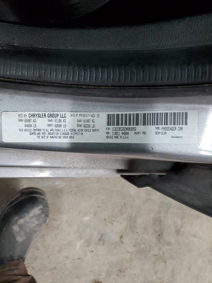 2013 Chrysler 200 VIN 1C3CCBCG5DN583252 Copart auction photo, side / minor dent/scratches damage thumbnail 13