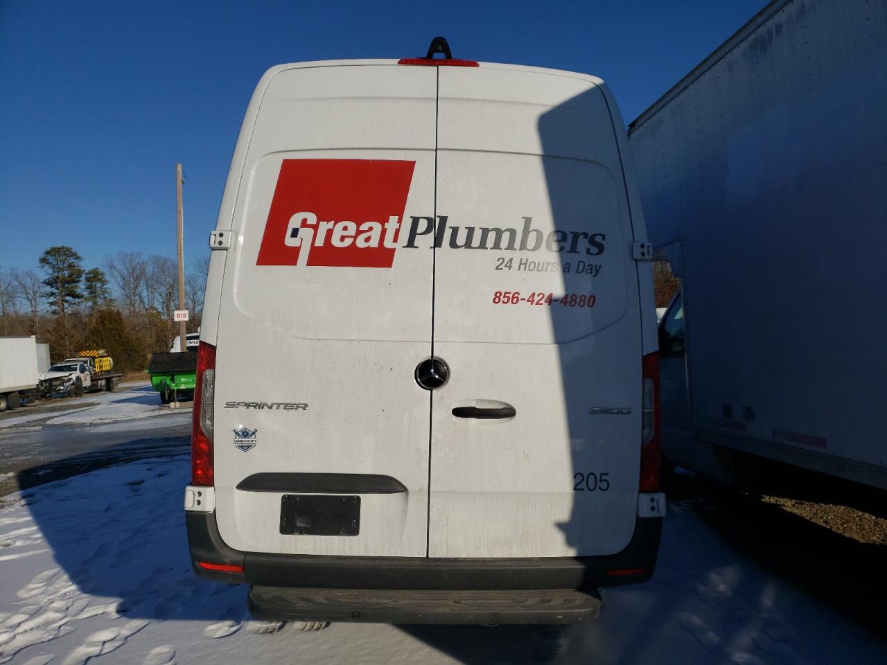 2024 Mercedes-Benz Sprinter VIN W1Y5NCHY5RT162071 Copart auction photo, front end / side damage thumbnail 6
