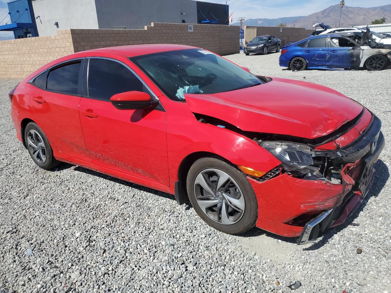 2020 Honda Civic VIN 2HGFC2F65LH595101 Copart auction photo, front end damage thumbnail 4
