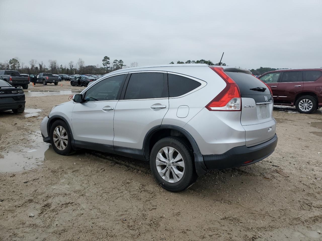 2013 Honda CR-V VIN 2HKRM3H76DH515835 Copart auction photo, front end / side damage thumbnail 2