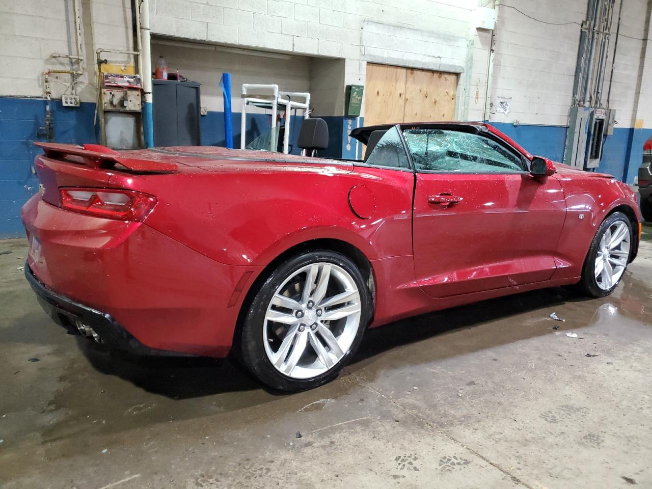2016 Chevrolet Camaro VIN 1G1FB3DSXG0182083 Copart auction photo, side / front end damage thumbnail 3
