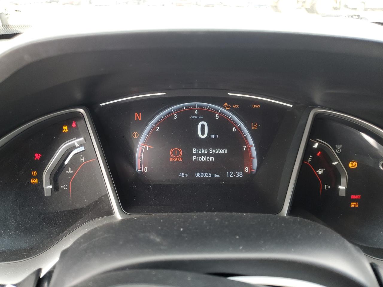 2019 Honda Civic VIN 2HGFC2F81KH542637 Copart auction photo, front end / rear end damage thumbnail 9