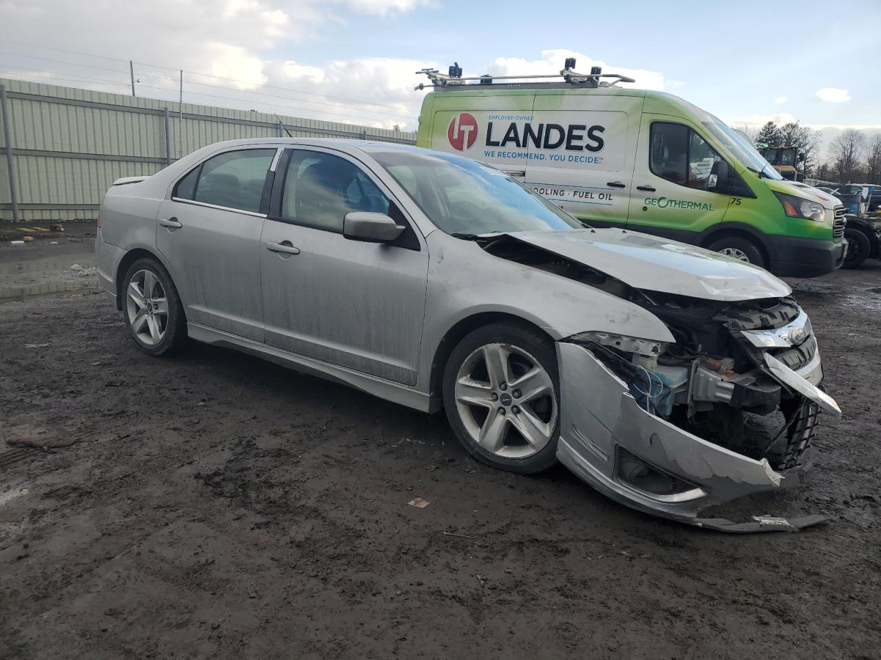 2010 Ford Fusion VIN 3FAHP0DC4AR386688 Copart auction photo, front end damage thumbnail 4