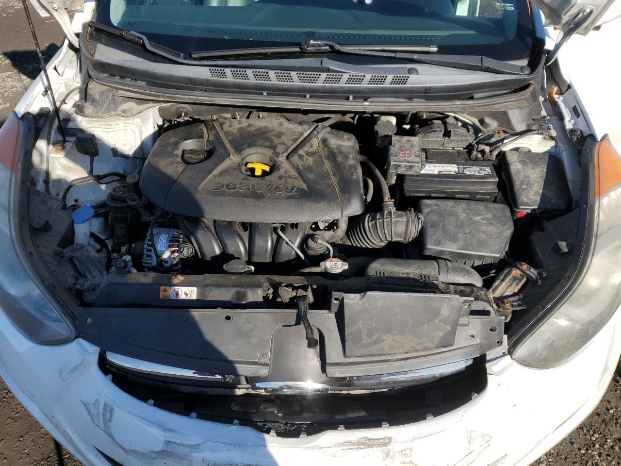 2013 Hyundai Elantra VIN 5NPDH4AEXDH424712 Copart auction photo, front end damage thumbnail 11