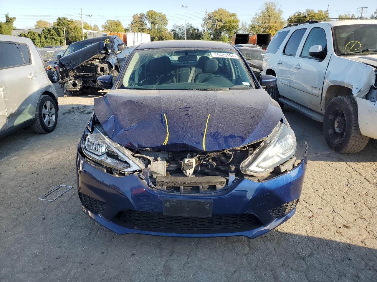 2017 Nissan Sentra VIN 3N1AB7AP8HL670304 Copart auction photo, front end damage thumbnail 5
