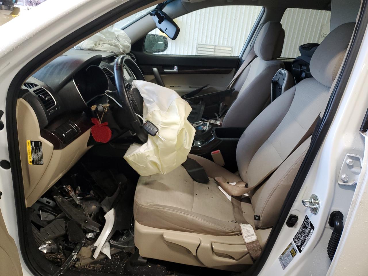 2015 KIA Sorento VIN 5XYKT4A68FG558451 Copart auction photo, front end / undercarriage damage thumbnail 7