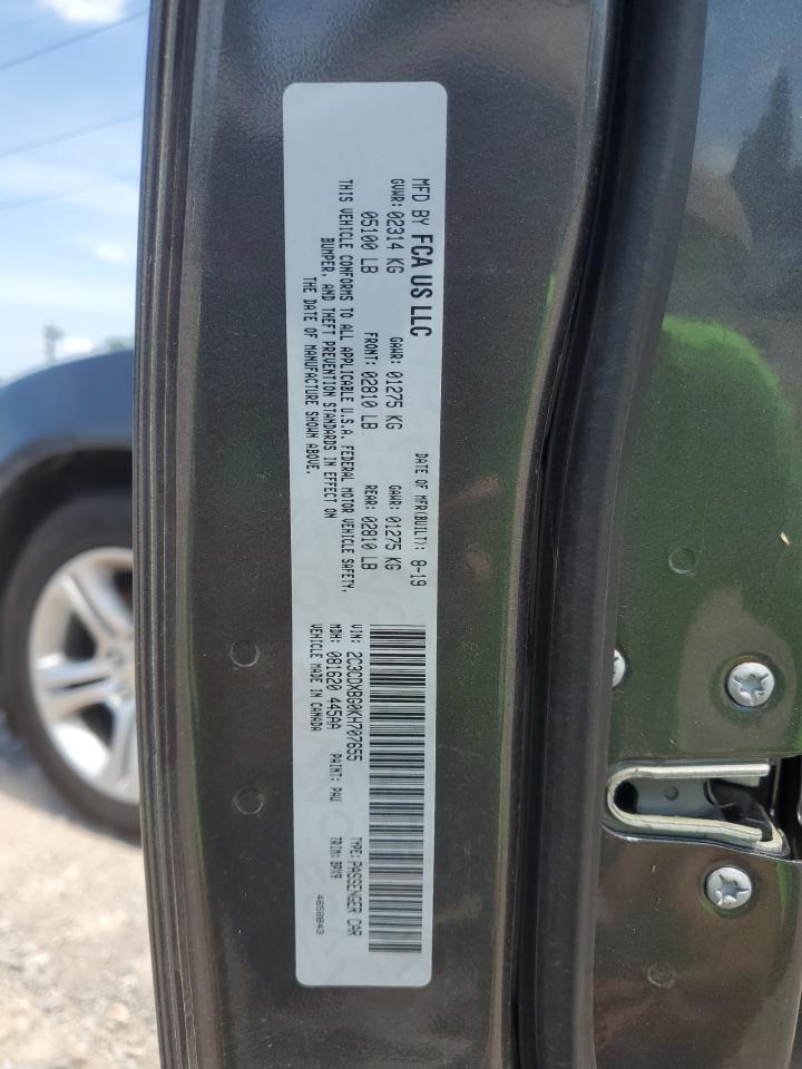 2019 Dodge Charger VIN 2C3CDXBG0KH707655 Copart auction photo, water/flood / minor dent/scratches damage thumbnail 13