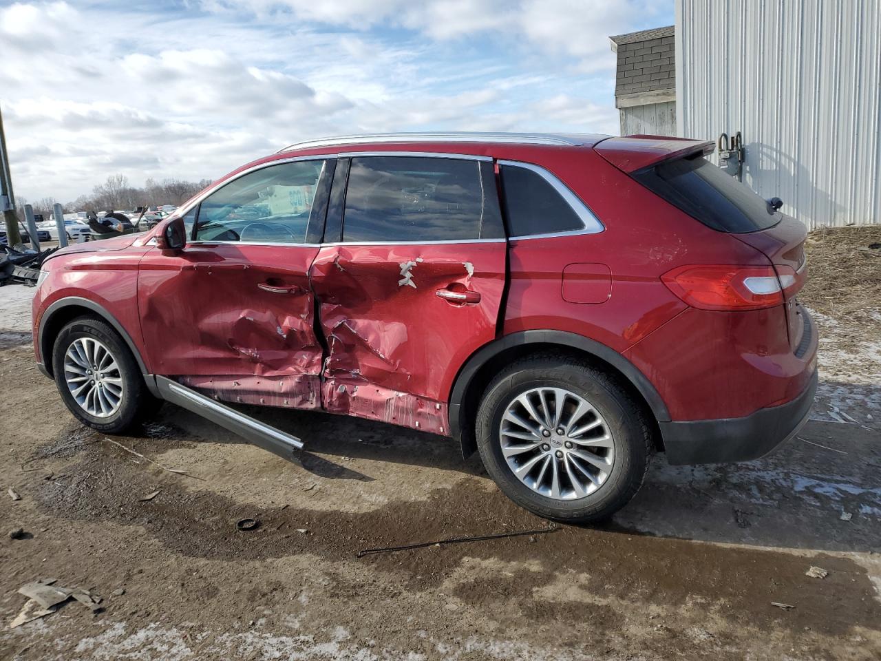 2016 Lincoln MKX VIN 2LMPJ8KR3GBL70678 Copart auction photo, side damage thumbnail 2