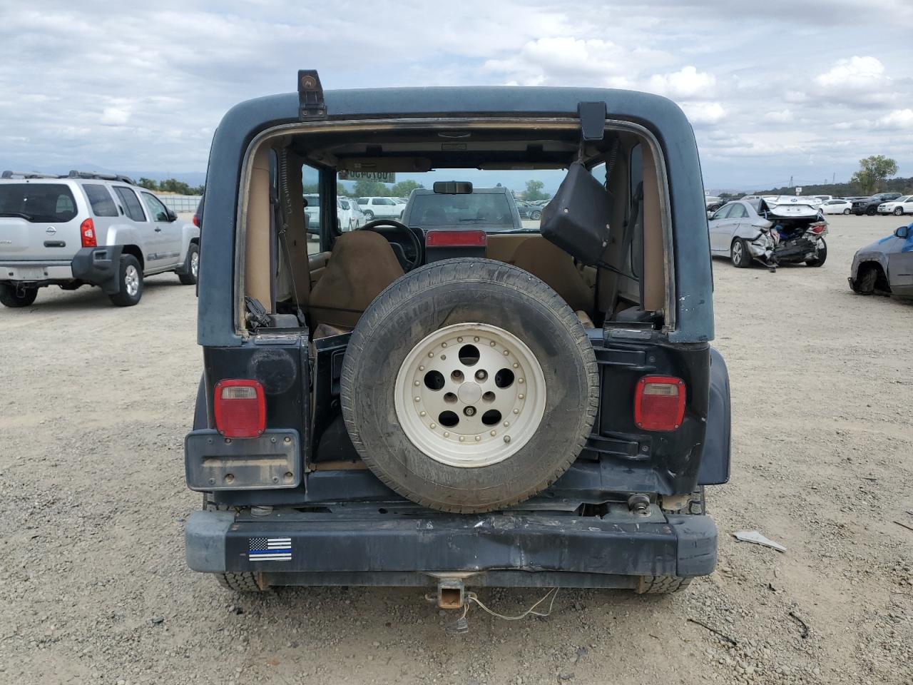 1998 Jeep Wrangler VIN 1J4FY49S6WP740550 Copart auction photo, front end damage thumbnail 6
