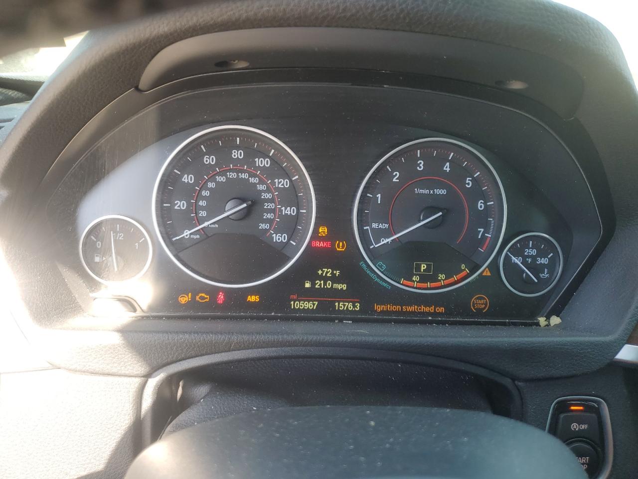 2015 BMW 3er VIN WBA3B9G58FNR93124 Copart auction photo, front end / rear end damage thumbnail 9