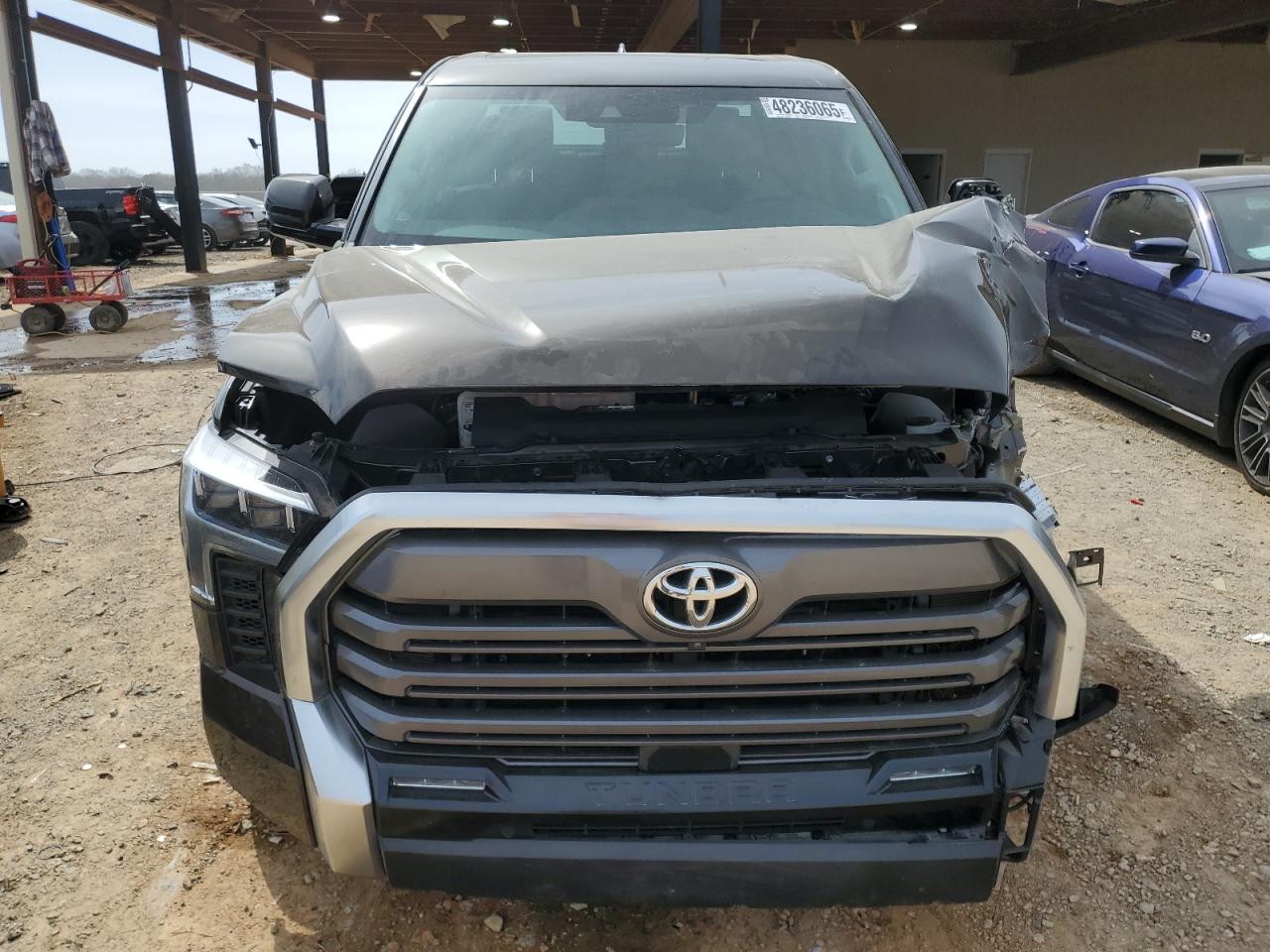 2022 Toyota Tundra VIN 5TFJA5DB6NX015224 Copart auction photo, front end / side damage thumbnail 5
