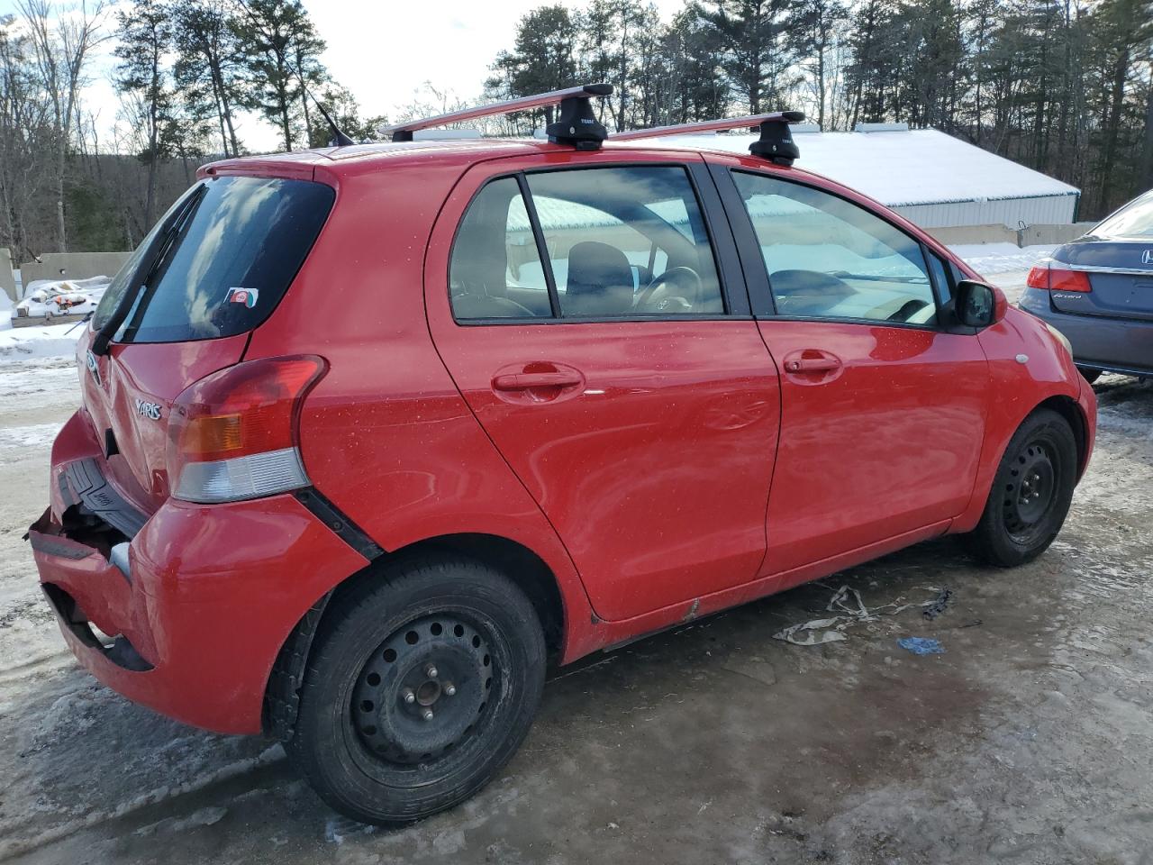 2010 Toyota Yaris VIN JTDKT4K30A5282238 Copart auction photo, rear end damage thumbnail 3