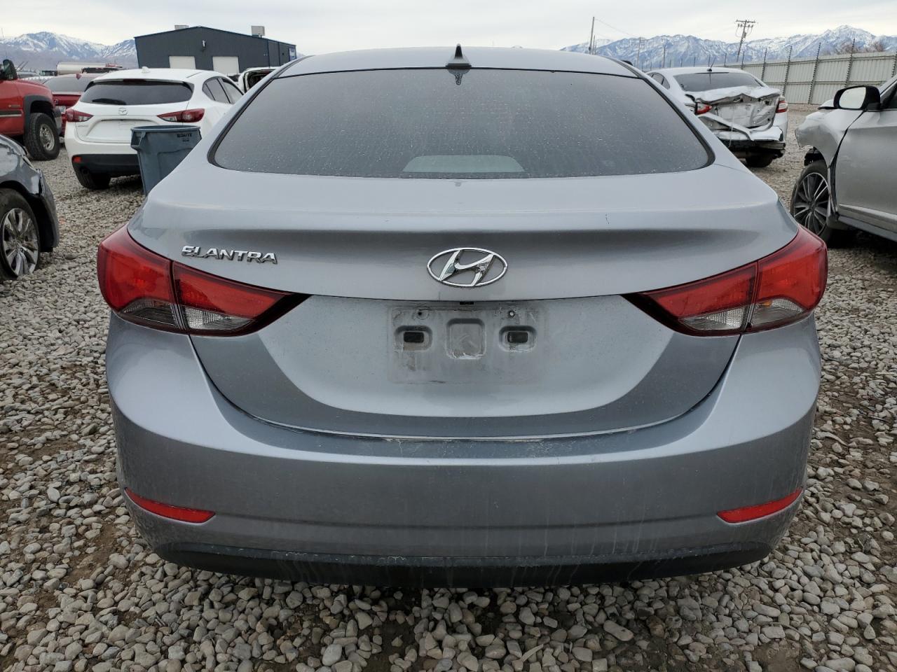 2016 Hyundai Elantra VIN 5NPDH4AE2GH698748 Copart auction photo, side damage thumbnail 6