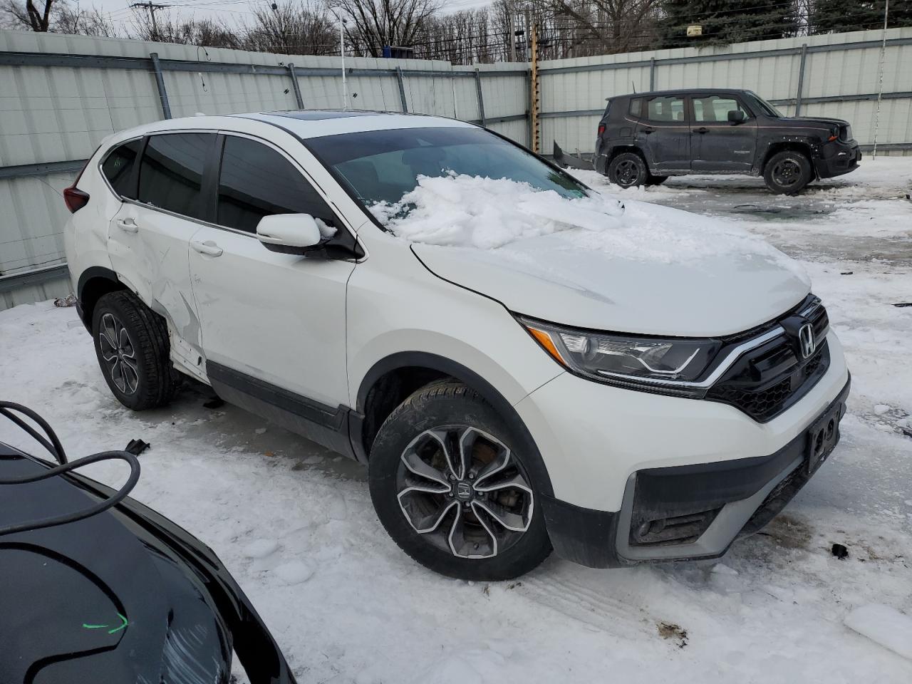 2020 Honda CR-V VIN 2HKRW2H53LH645377 Copart auction photo, side / rear end damage thumbnail 4