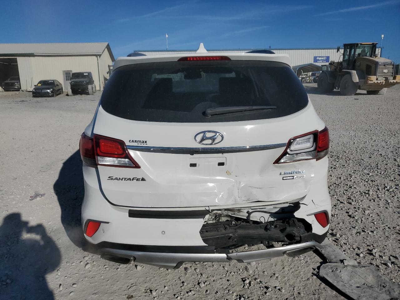 2017 Hyundai Santa Fe VIN KM8SRDHF3HU252274 Copart auction photo, front end / rear end damage thumbnail 6