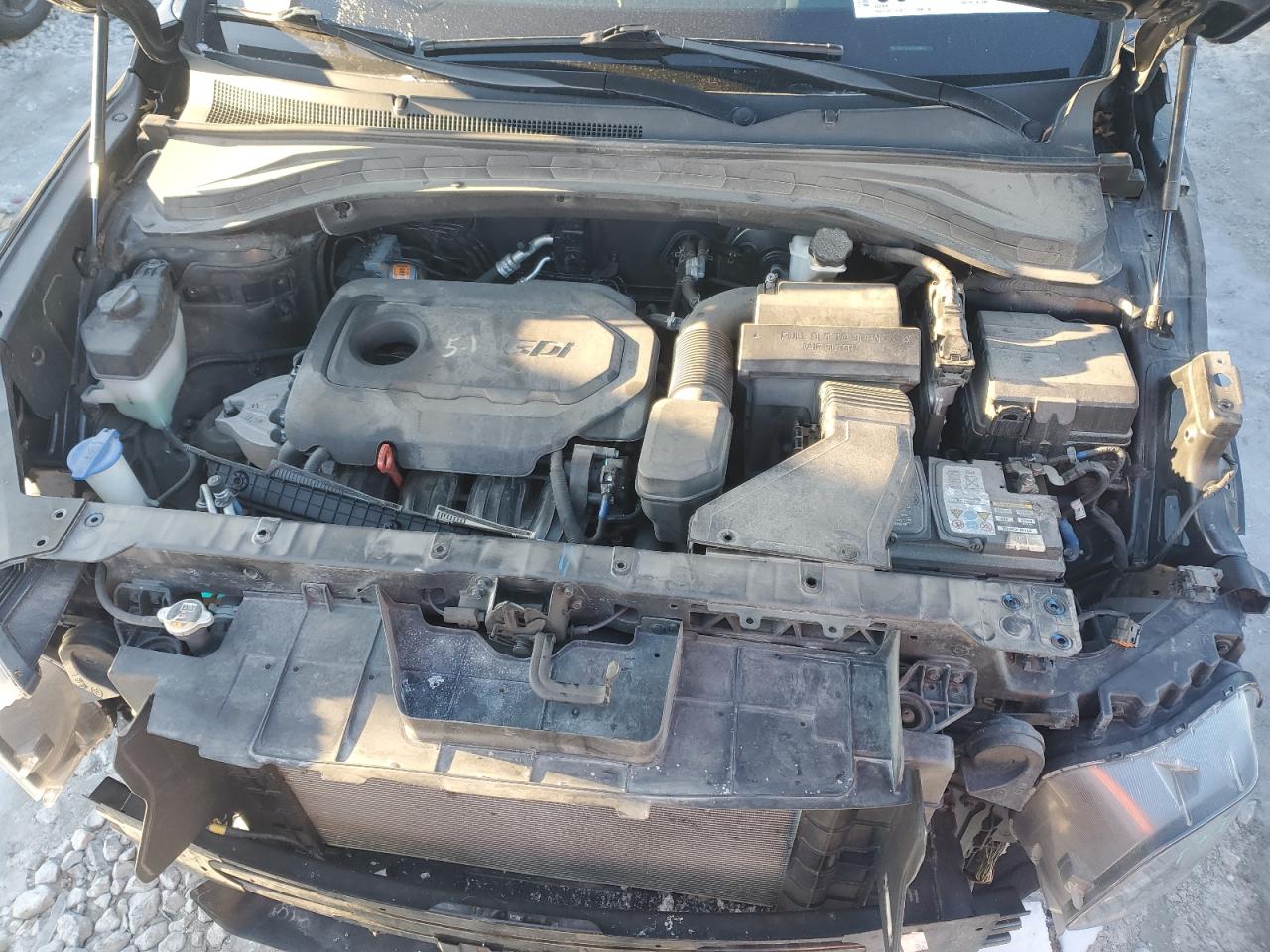 2019 Hyundai Santa Fe VIN 5NMS23AD2KH018475 Copart auction photo, all over damage thumbnail 12