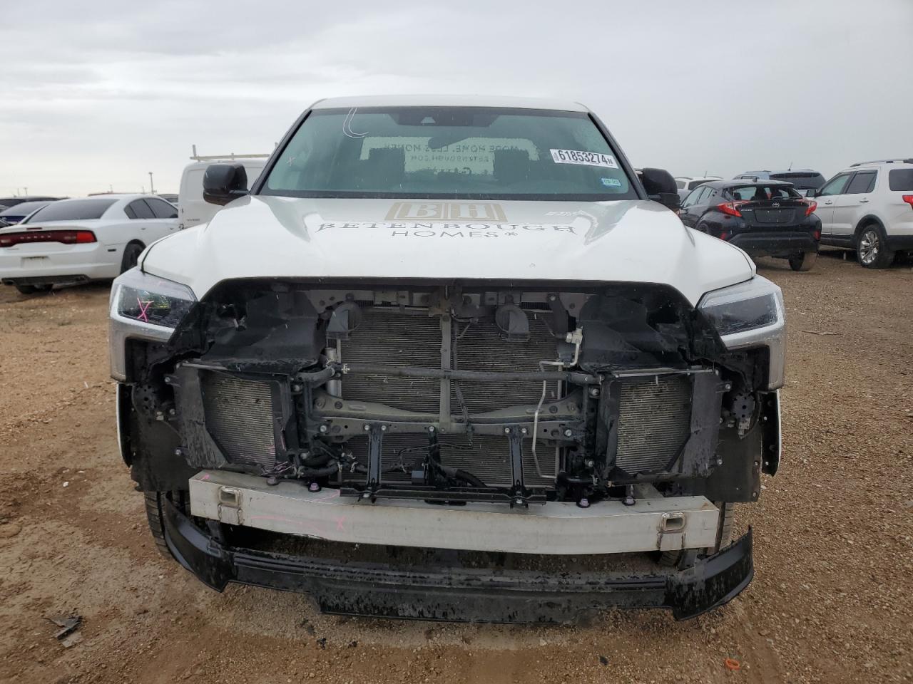 2023 Toyota Tundra VIN 5TFLA5DBXPX084686 Copart auction photo, front end / side damage thumbnail 5