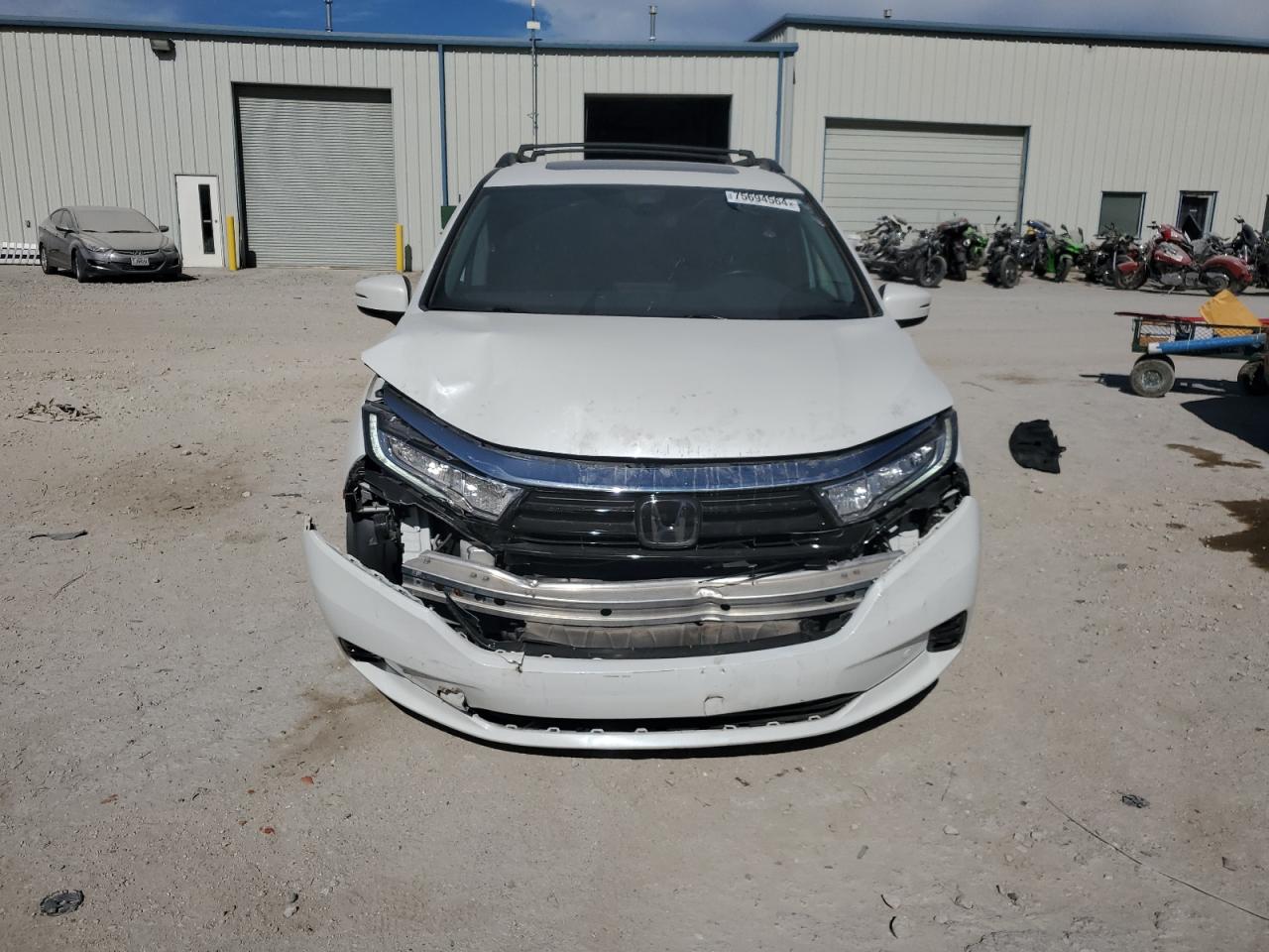 2022 Honda Odyssey VIN 5FNRL6H93NB065499 Copart auction photo, front end / undercarriage damage thumbnail 5
