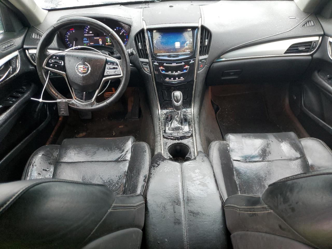 2014 Cadillac ATS VIN 1G6AB5RA8E0187117 Copart auction photo, top/roof / front end damage thumbnail 8