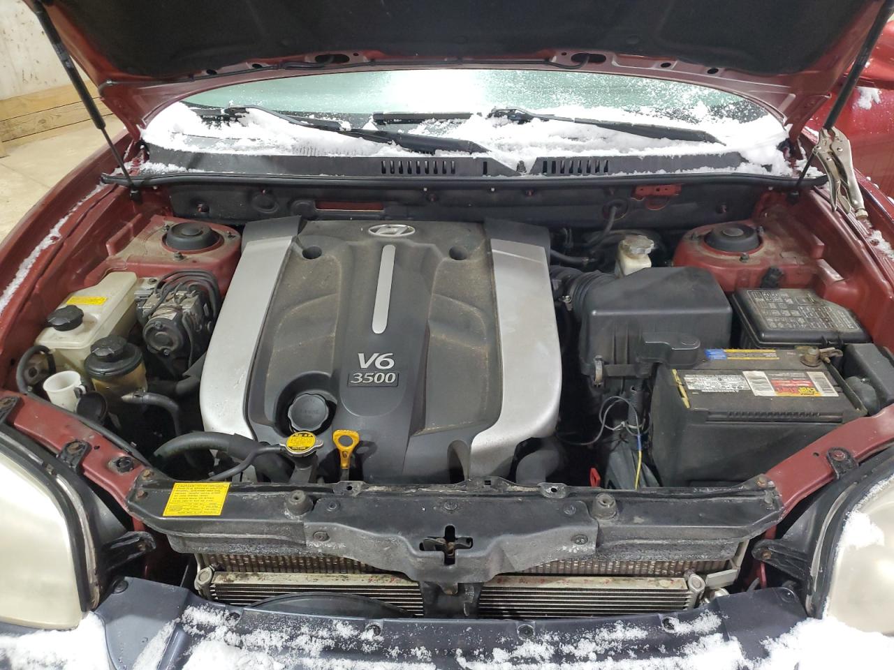 2003 Hyundai Santa Fe VIN KM8SC73E03U515508 Copart auction photo, front end damage thumbnail 12