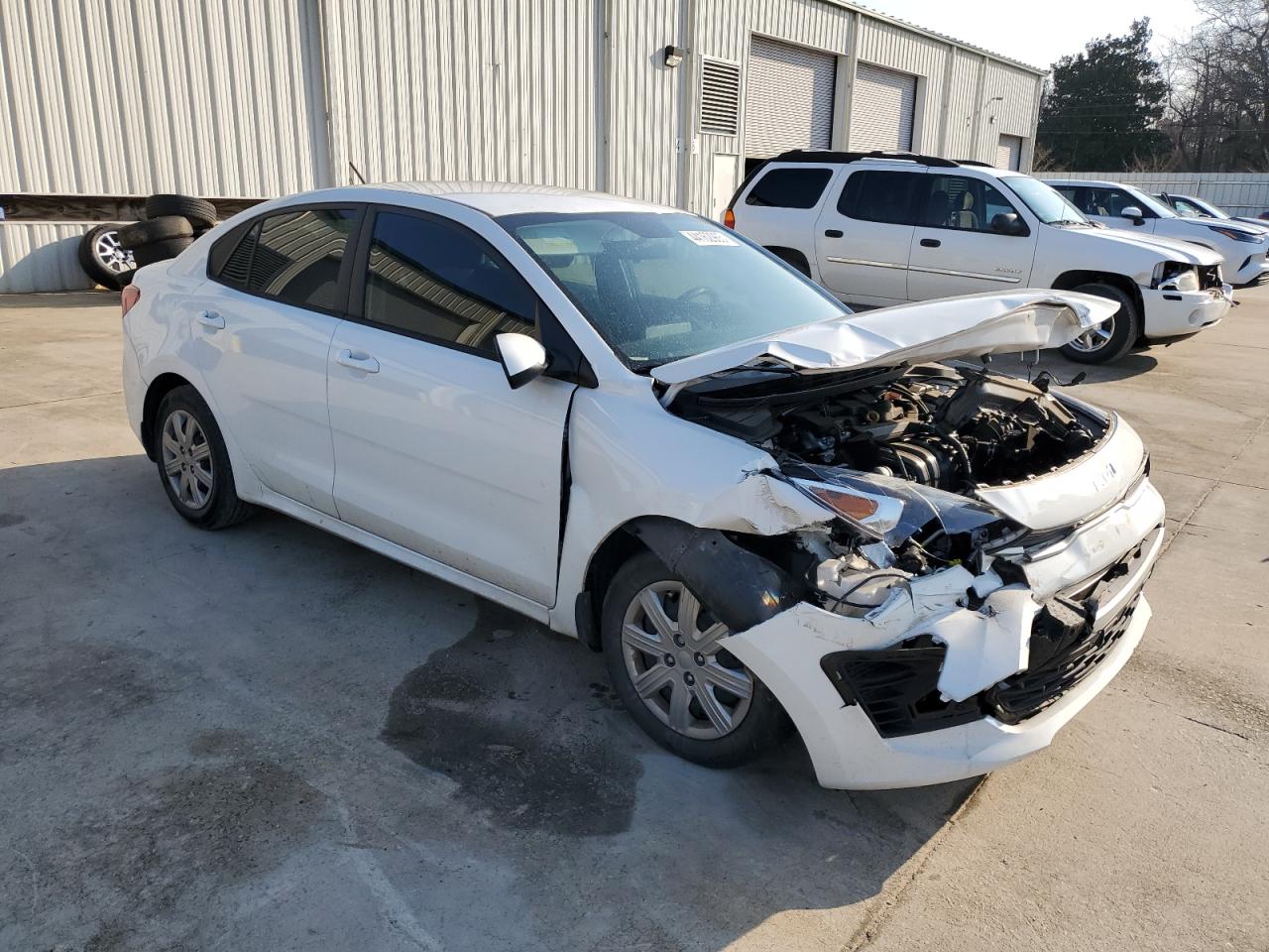 2022 KIA Rio VIN 3KPA24ADXNE500639 Copart auction photo, front end damage thumbnail 4