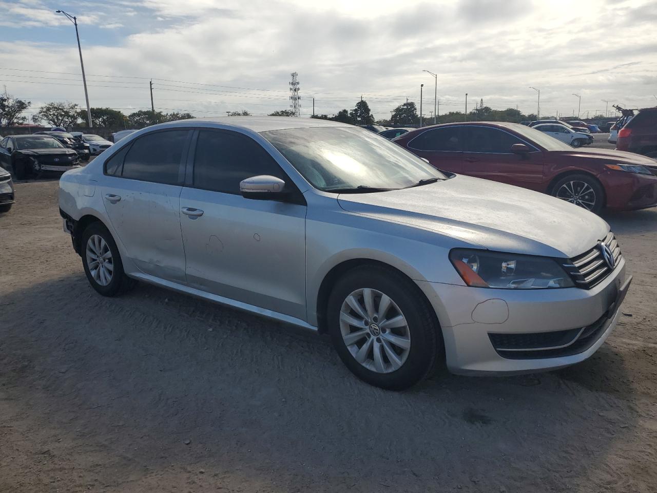 2014 Volkswagen Passat VIN 1VWAP7A34EC008316 Copart auction photo, rear end / side damage thumbnail 4