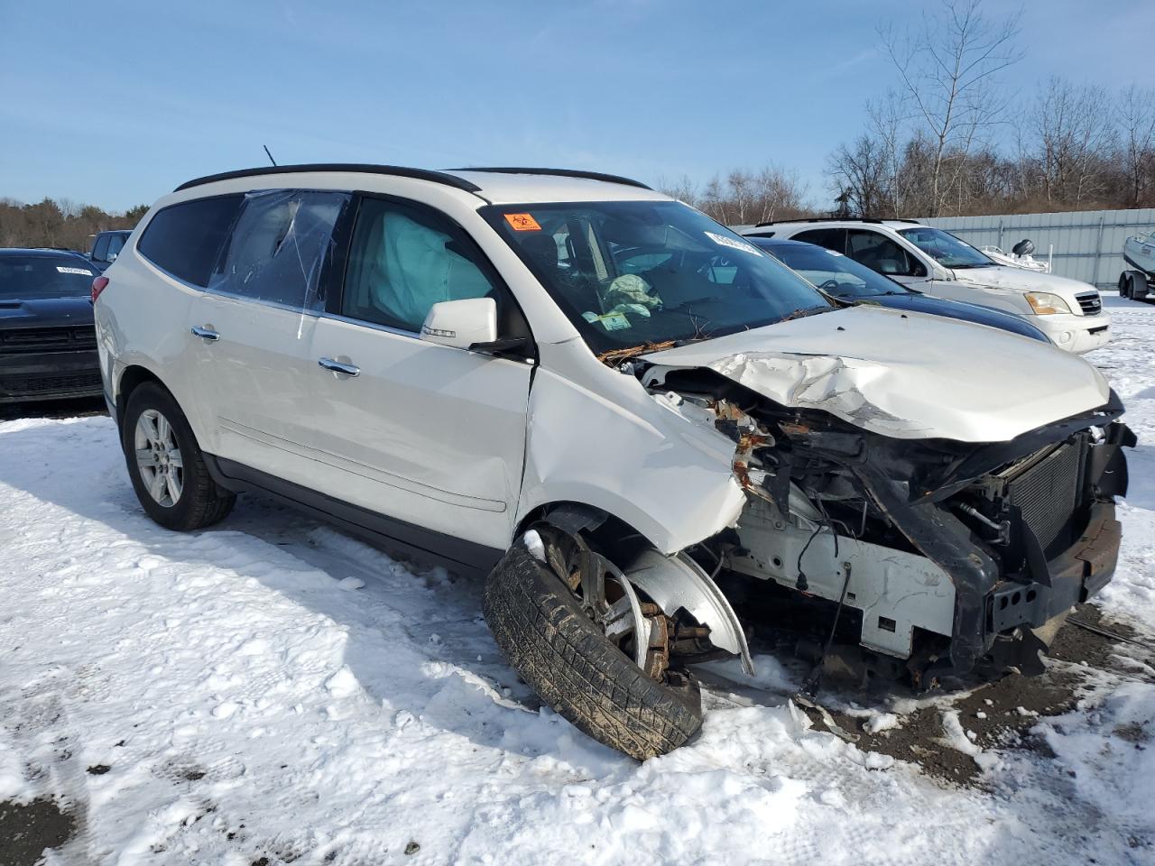 2011 Chevrolet Traverse VIN 1GNKVGED5BJ212217 Copart auction photo, biohazard/chemical / front end damage thumbnail 4
