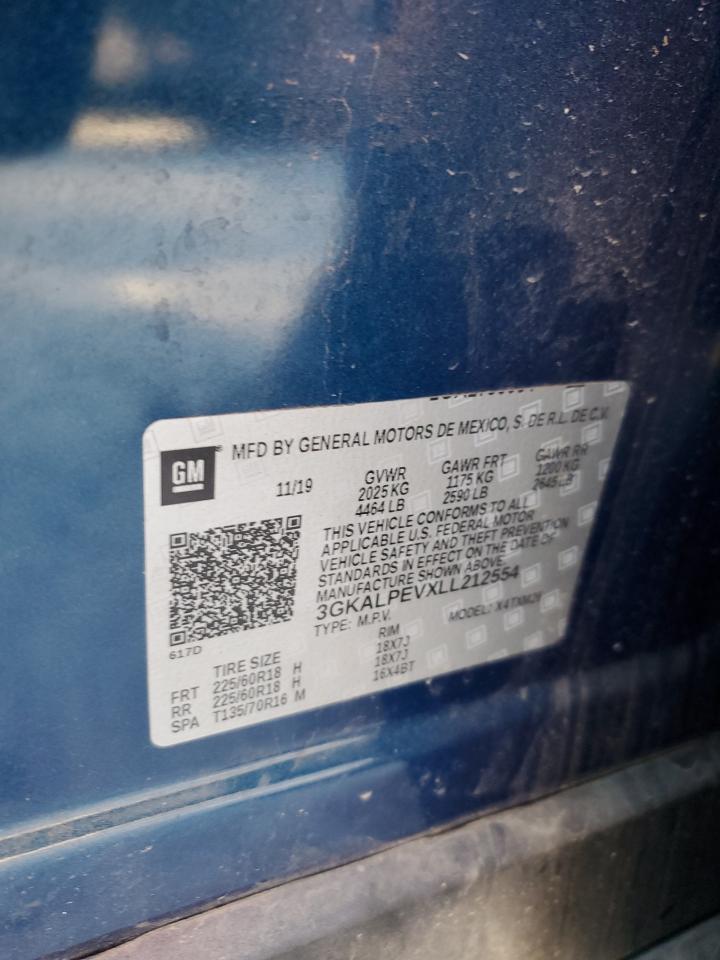 2020 GMC Terrain VIN 3GKALPEVXLL212554 Copart auction photo, front end / rear end damage thumbnail 13