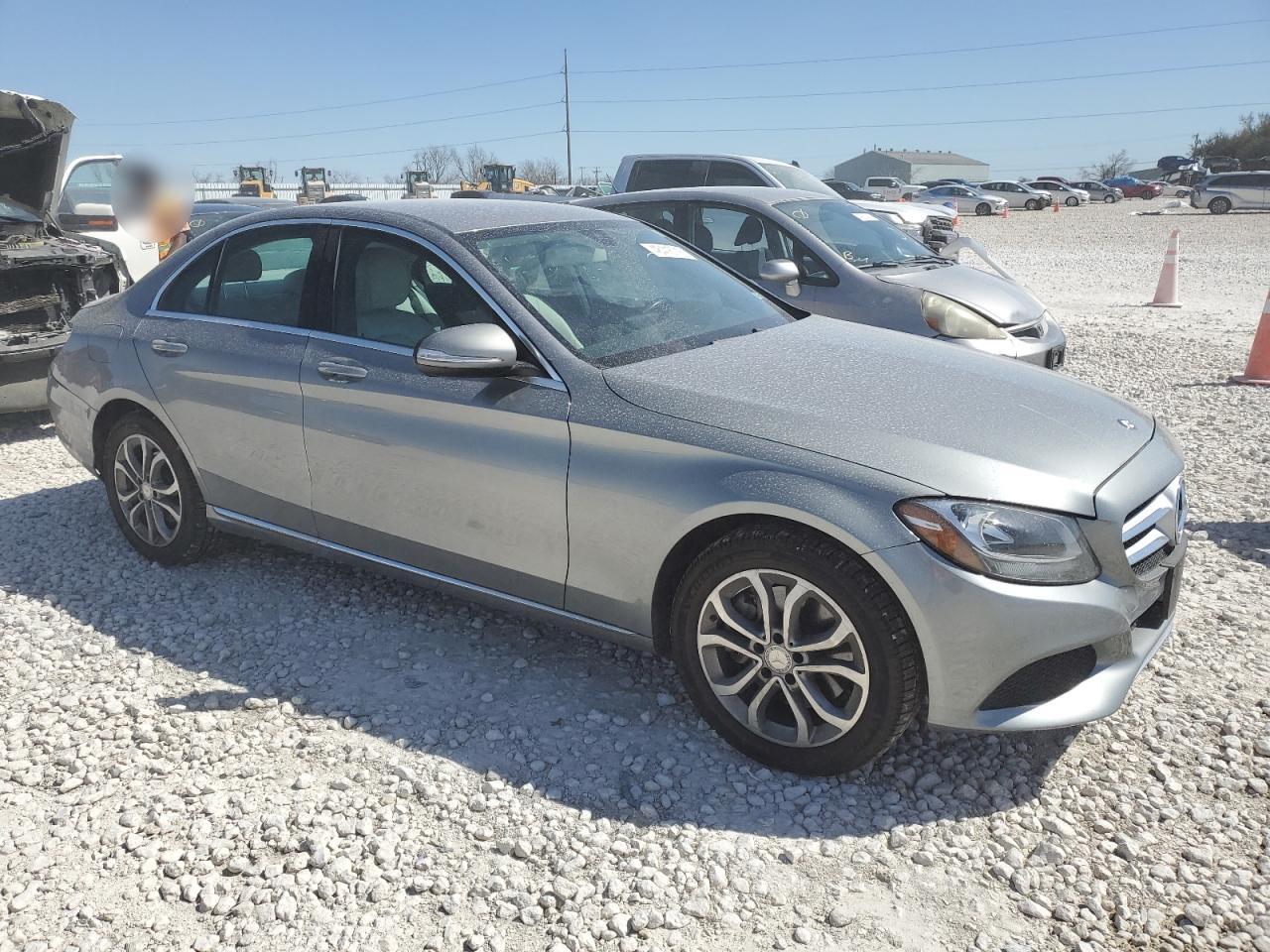 2015 Mercedes-Benz C-klasse VIN 55SWF4KB6FU081755 Copart auction photo, rear end damage thumbnail 4