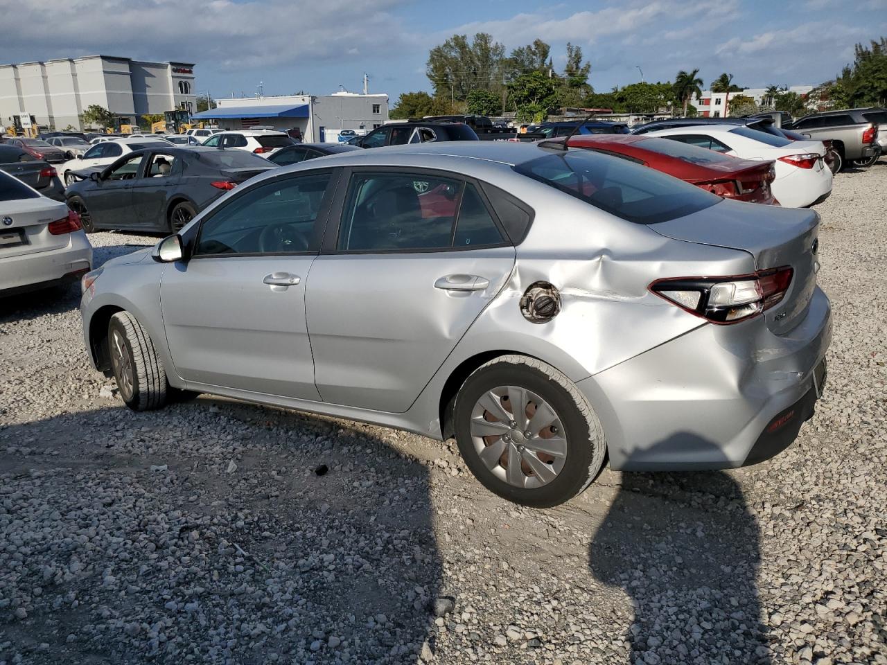 2018 KIA Rio VIN 3KPA24AB0JE076266 Copart auction photo, rear end damage thumbnail 2