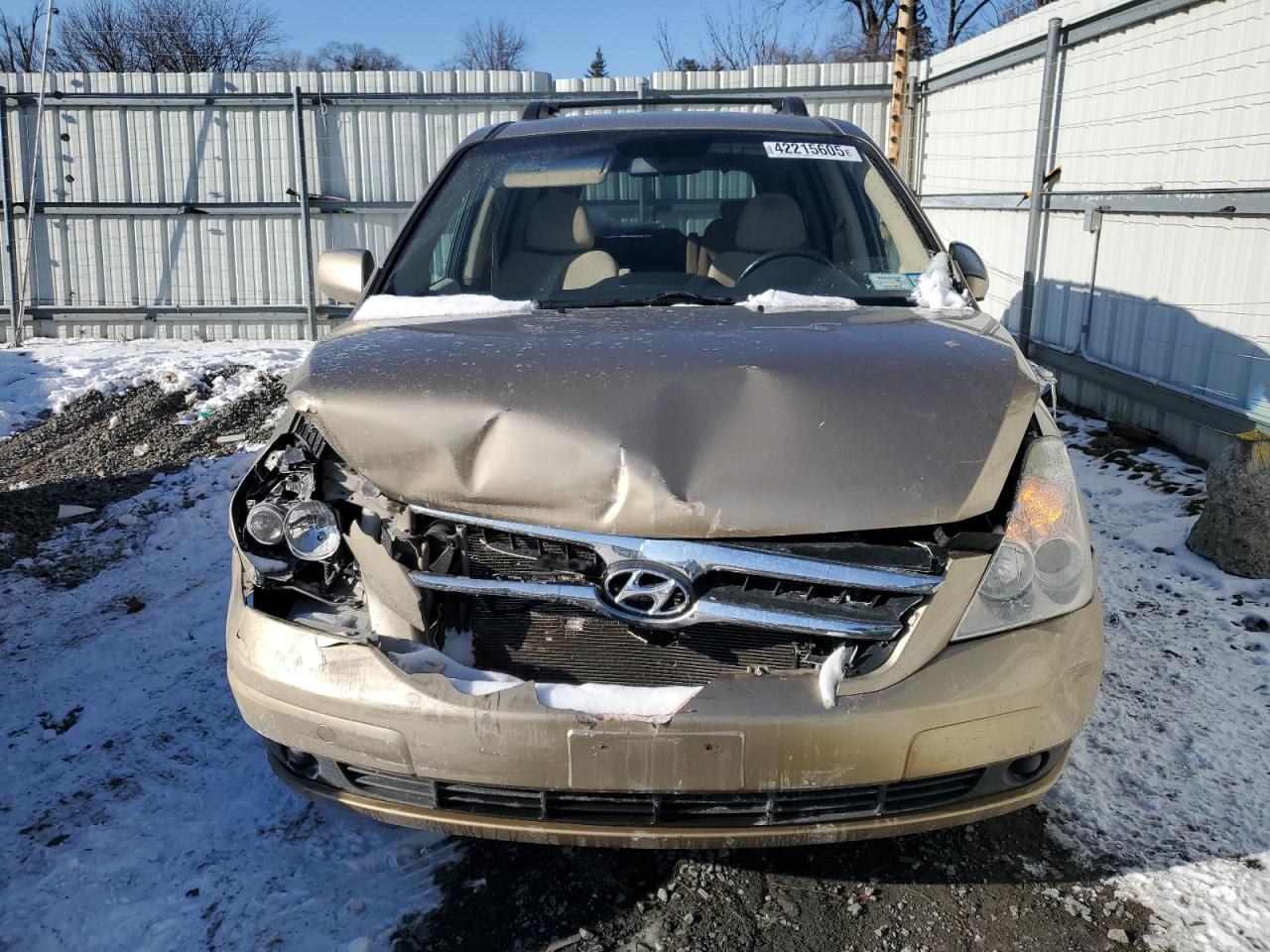 2008 Hyundai Entourage VIN KNDMC233186048237 Copart auction photo, front end / side damage thumbnail 5