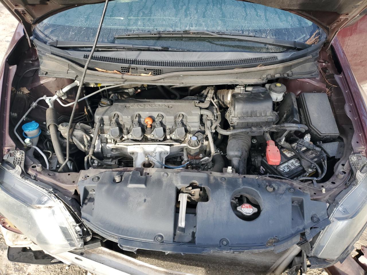 2015 Honda Civic VIN 2HGFB2F55FH536578 Copart auction photo, front end / rear end damage thumbnail 13