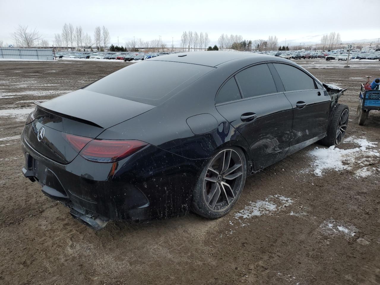 2019 Mercedes-Benz CLC-klasse VIN WDD2J6BBXKA029810 Copart auction photo, front end / side damage thumbnail 3
